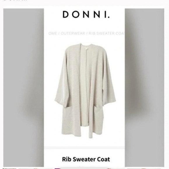 Donni striped cardigan oversized one size fits all excellent condition so soft - Picture 5 of 6